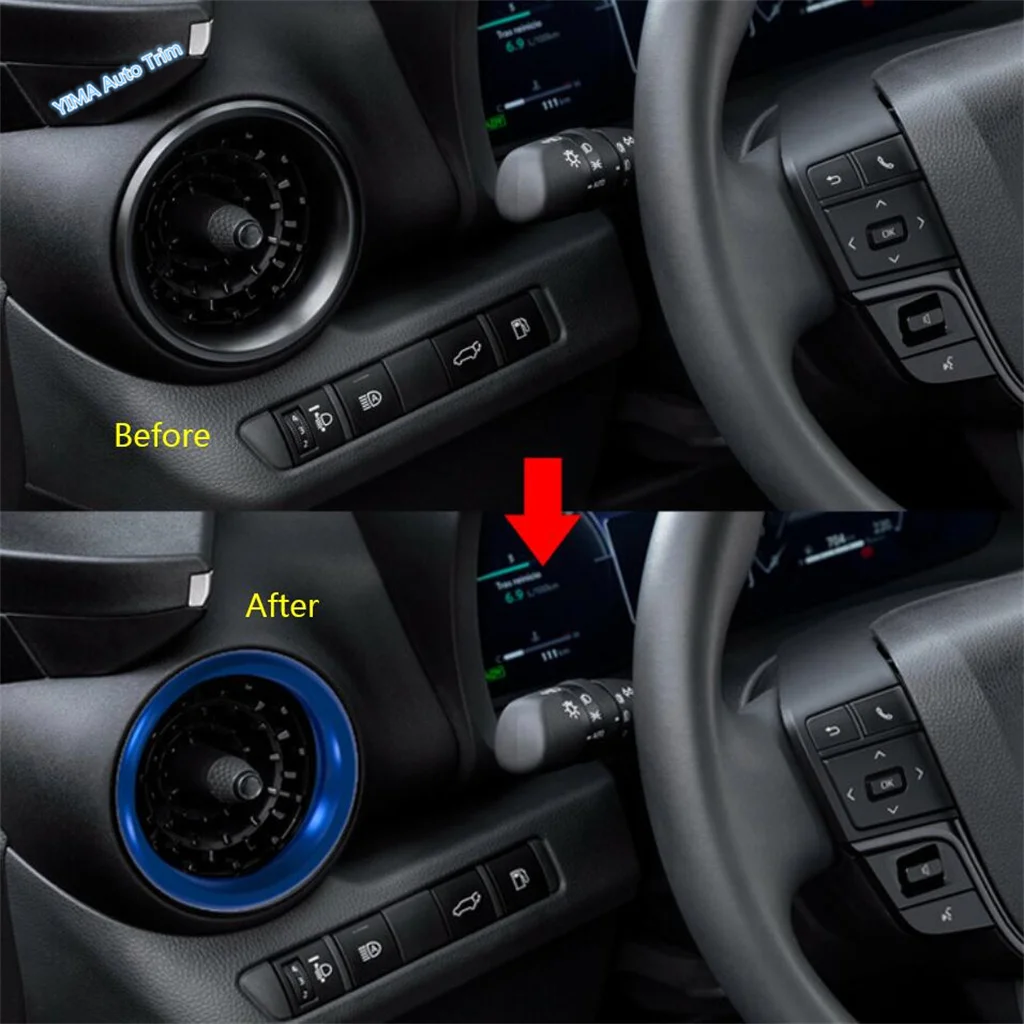 

ABS Side Front dashboard Air Condition Outlet Cover left right AC Vent Trim For Toyota C-HR CHR 2024 2025 Interior Accessories