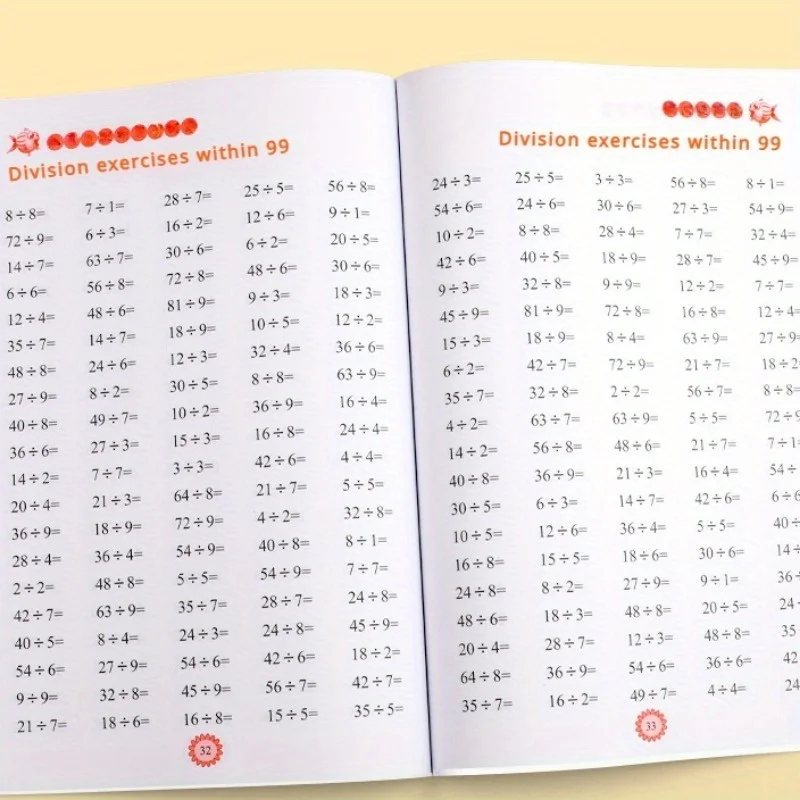Libro de ejercicios Times Tables: multiplicación y división dentro de 99 - Ejercicios para memorizar el trabajo matemático de la tabla de multiplicación