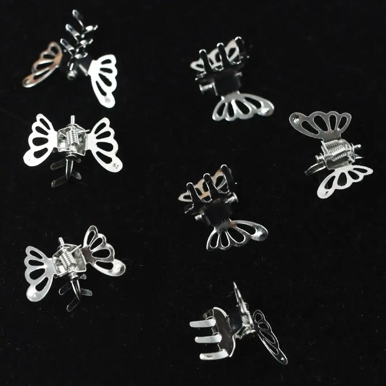 10pcs Mini Hollow Out Butterfly Design Sweet Hair Clip Retro Bangs Fixed Clip Decoration Hair Grasping For Women And Girls