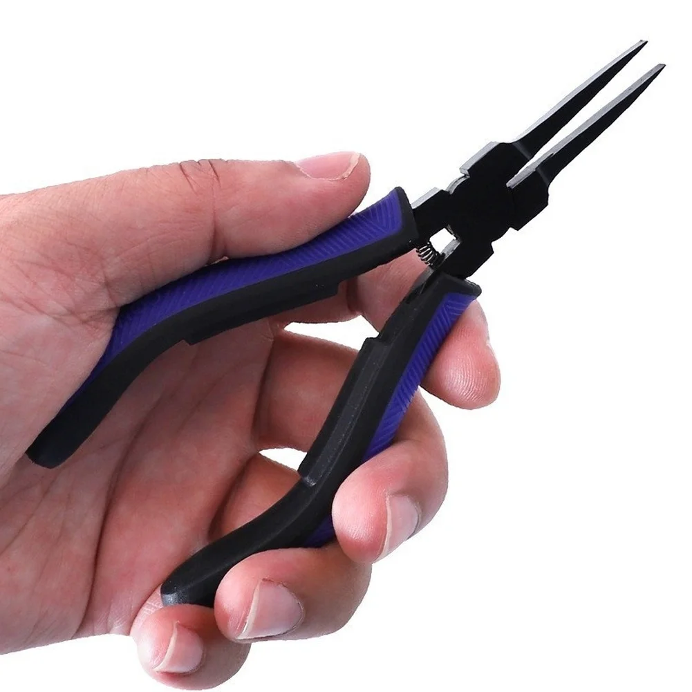 Carbon Steel Flat Nose Pliers 138mm For 3D Printer Support Removal Precision Cutting Tool Purple Narrow Gap Hand Pliers