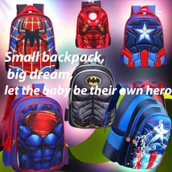 Marvel Cartoon Batman Spider-Man superman rucksack Student backpack boys Kindergarten schoolbag Children's waterproof travel bag