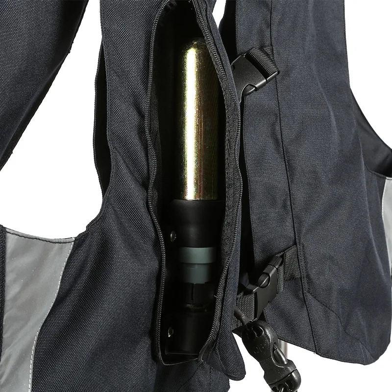 

Advanced Moto Racing Vest Protective Nylon Motorcycle Safety Vest With Air-Bag System Reflective Print Protective Vest