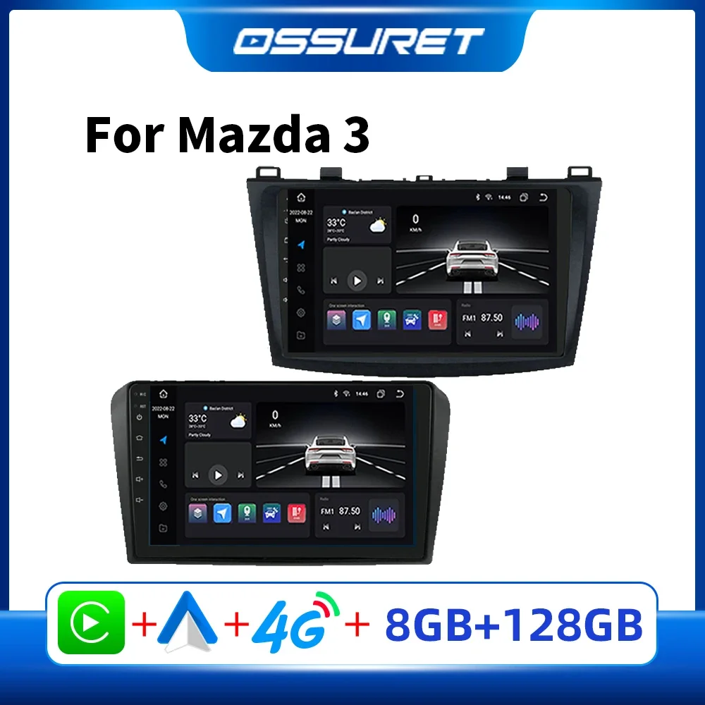 

2 Din Android Car Multimedia Stereo Radio Player for Mazda 3 Mazda3 2004 - 2013 Maxx Axela Carplay Auto GPS Autoradio Recorder