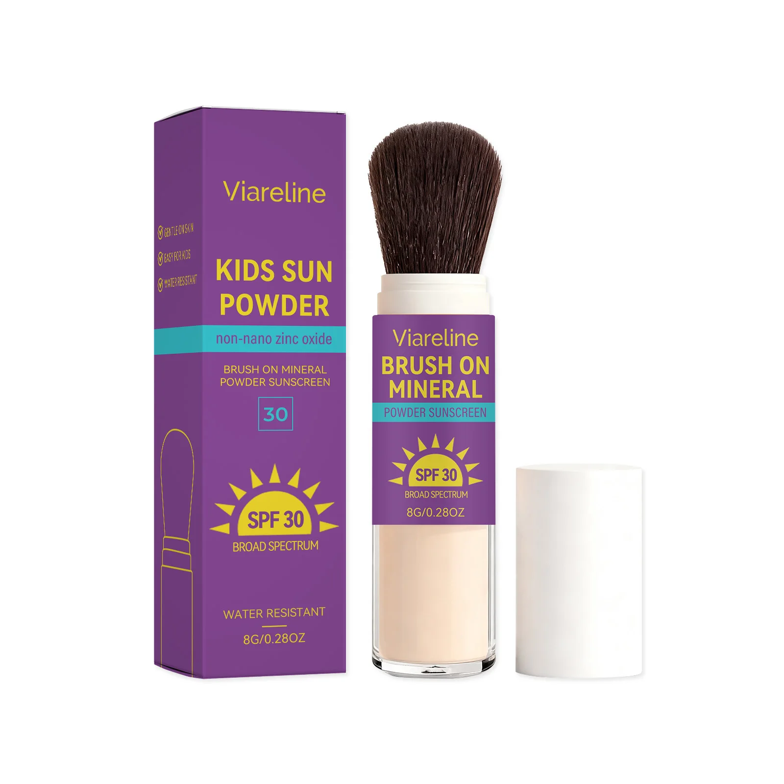 SPF30 Kids Sunscreen Powder Skin Protective Solar Blocker Anti Uv Oil Control Waterproof Face Sun Protection Powder Cosmetic