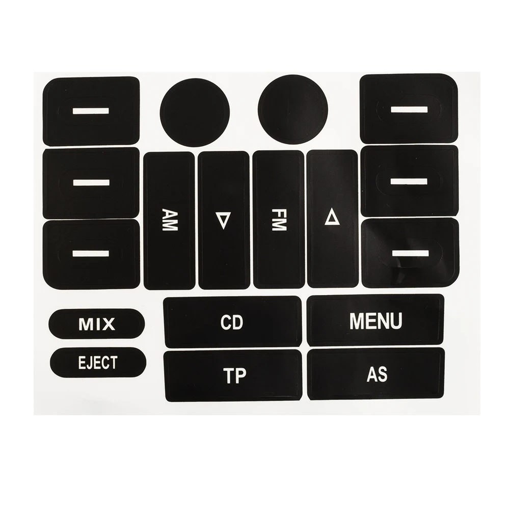 Radio Button Repair Sticker Worn Button For Golf MK5 For Passat Air Conditioning Panel Key Maintenance Decorative Paper AutoPart