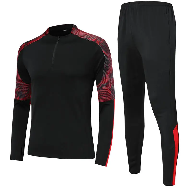 

Half Zipper Men's Soccer Tracksuit Winter Soccer Sportswear Aldult Football Training Suits