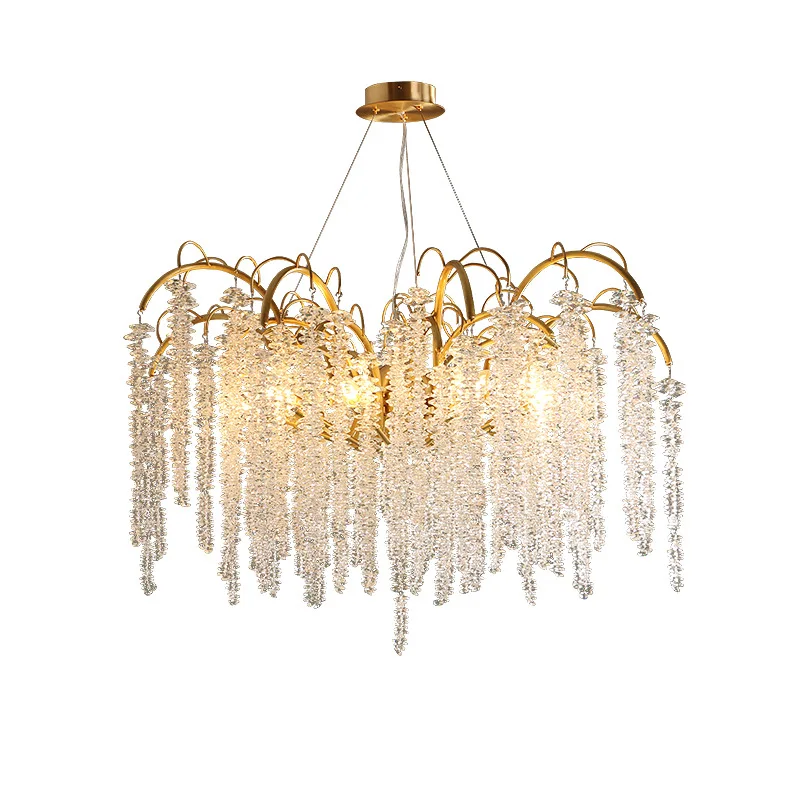 

Art Luxury Crystal Ceiling Chandeliers for Living Dining Room Restaurant Hanging Pendant Lighting Fixture Home Decor Lustre Lamp