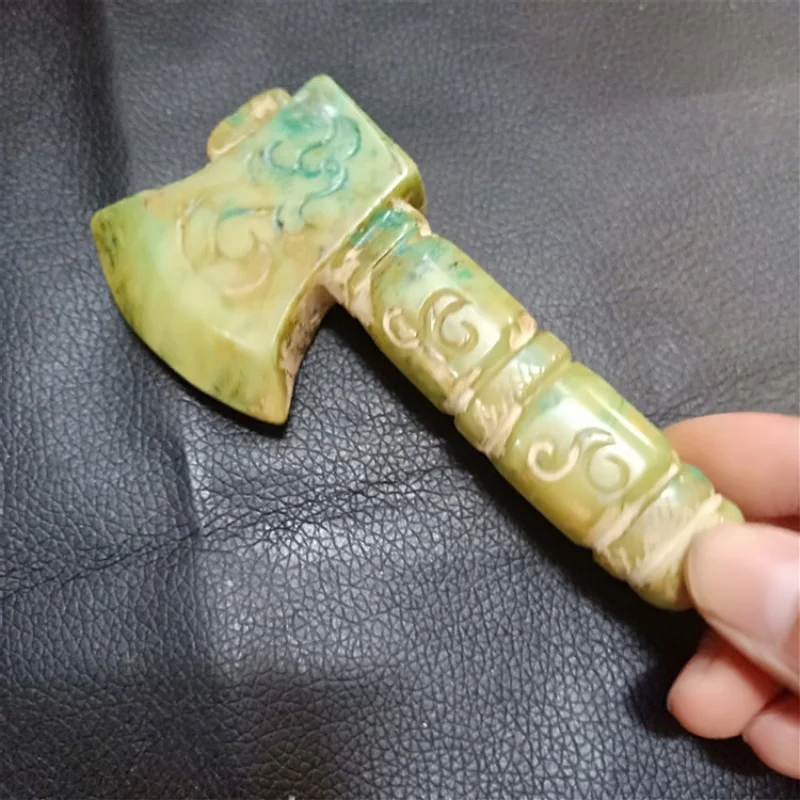 Antique Axe mão peças ornamentos, artesanato antigo, Jade e Xiuyan, fornecimento por atacado