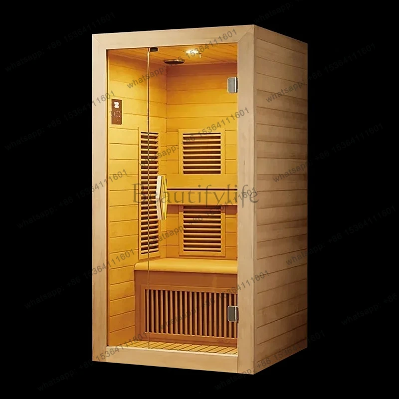 .Solid wood sauna, steam room, carbon crystal board, sweating, relaxing, home and commercial high-end sense