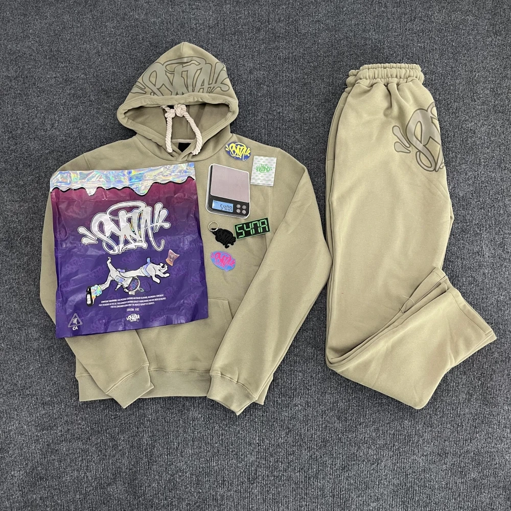 Brand Clothes Tracksuits Tops Long Pants Set Hip Hop Streetwear For Fashion Casual Men Women Hoodies Sweatshirt Sports Trousers