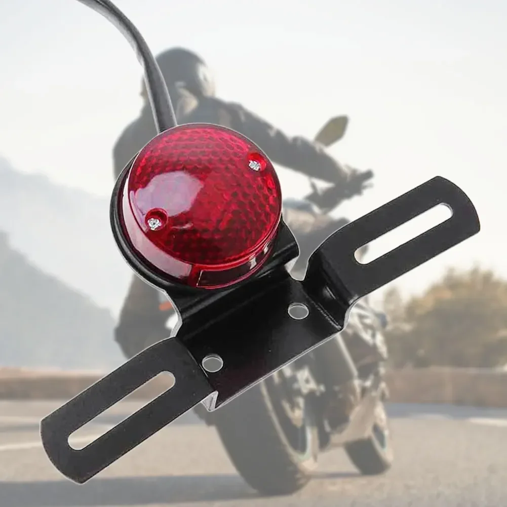 

12V Motorbike License Plate Light Universal Rear Brake Lamp Retro LED Signal Lamp for Motorcycle Accessories for Motorbike Parts