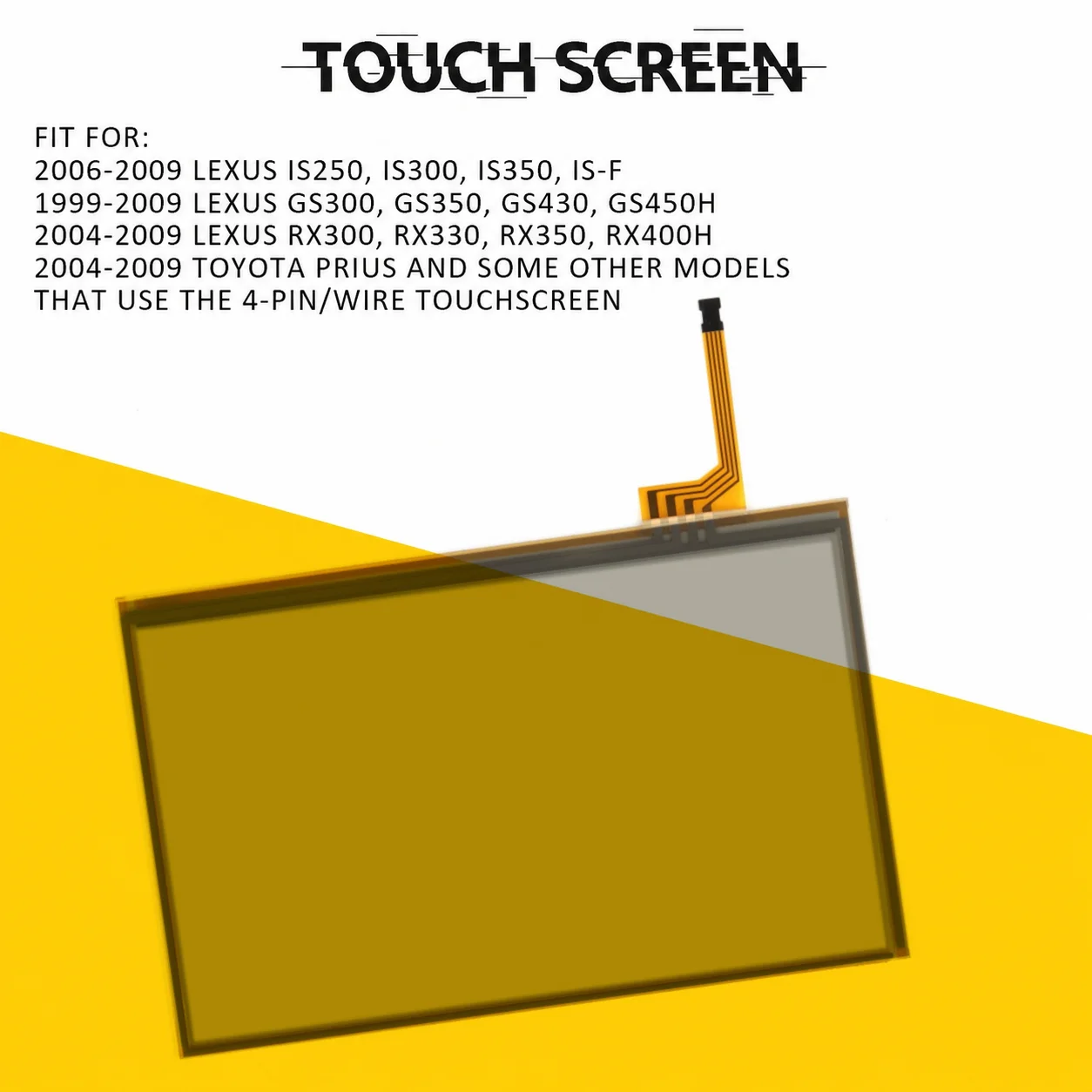 Digitizer Touch Screen - Touch Digitizer Screen for 2004-2009 Lexus