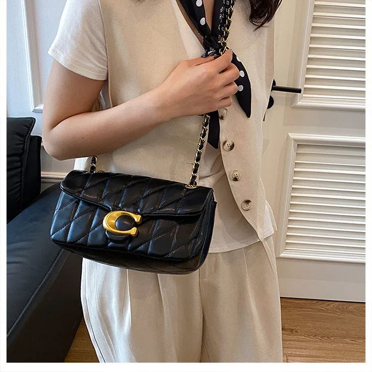 

2026-Advanced style bag, women's diamond grid chain bag, new versatile small square bag, single shoulder crossbody bag