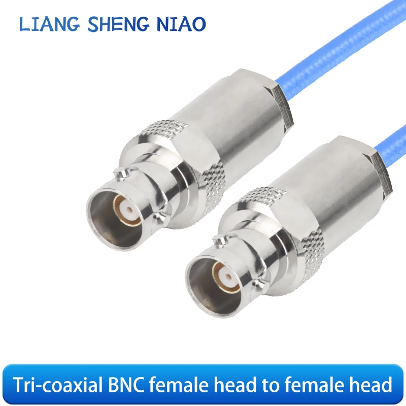 Triax BNC three coaxial cable 1553B bus jumper TRX316 dual male three bayonet BNC test line