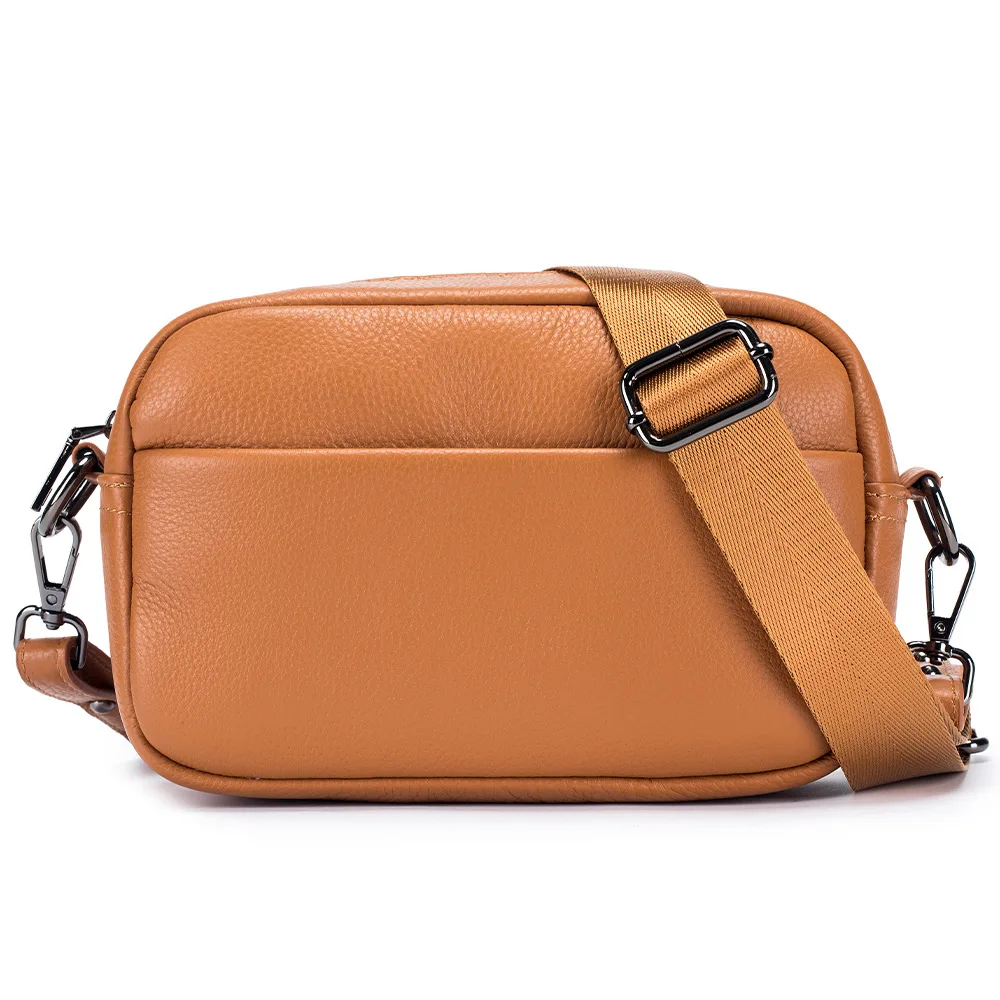 Imagem -03 - Bolsa de Couro Genuíno para Mulheres Bolsa Pequena Bolsa de Ombro Senhoras Crossbody Bags Cinta Qualidade Nova Chegada