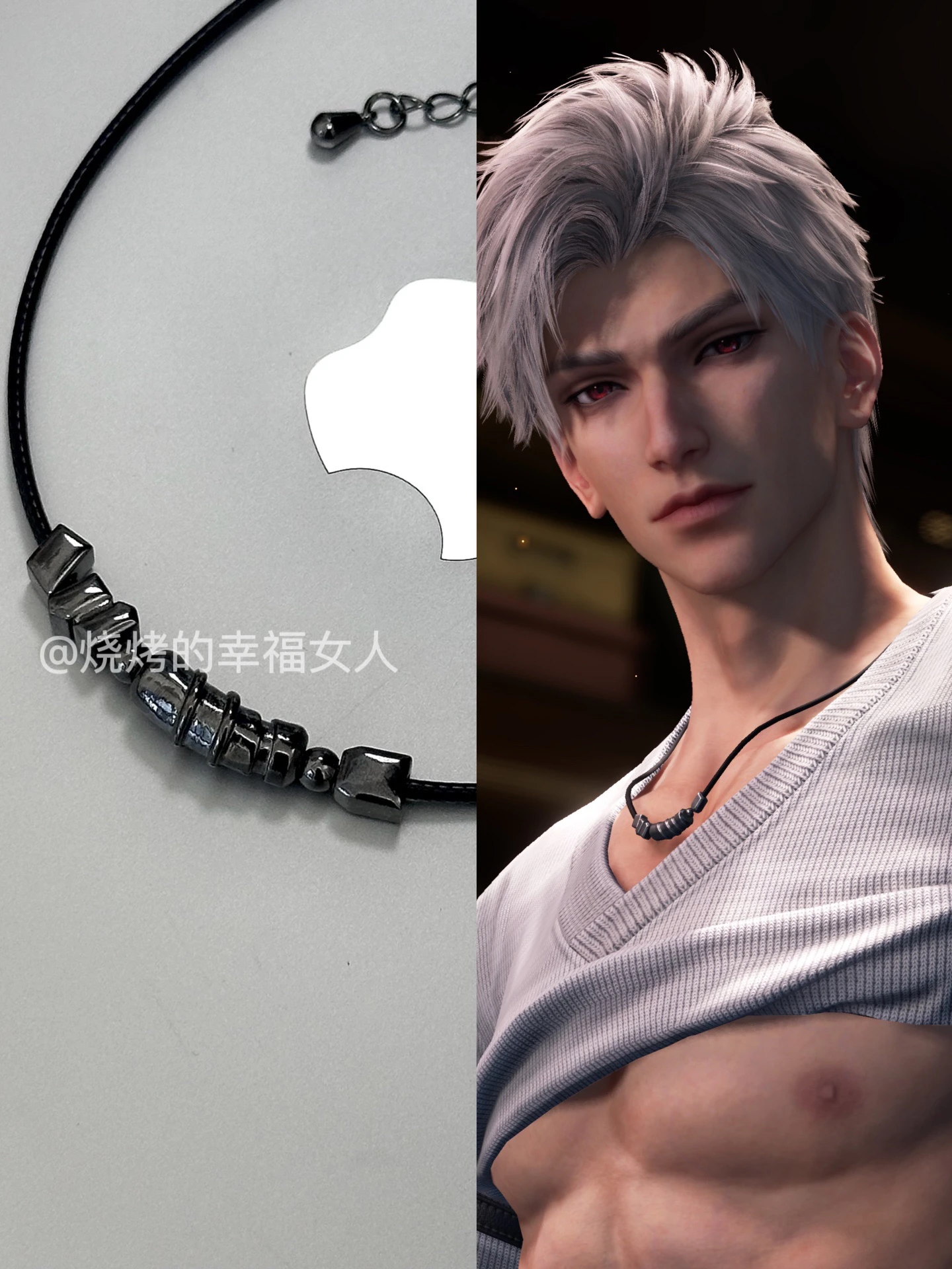 

Love and Deepspace Sylus Cosplay Collarbone Necklace Decorations Jewelry Ornaments Cartoon Birthday Present Delicacy Decorate