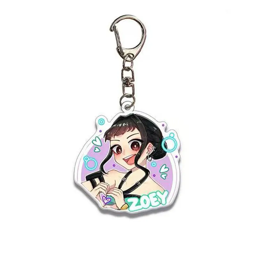 Kpop شيطان الصيادين سلاسل المفاتيح الصغيرة الذهبي المعبود رومي زوي جينو ميرا النمر Keyrings-Kpop المشجعين اكسسوارات الهدايا