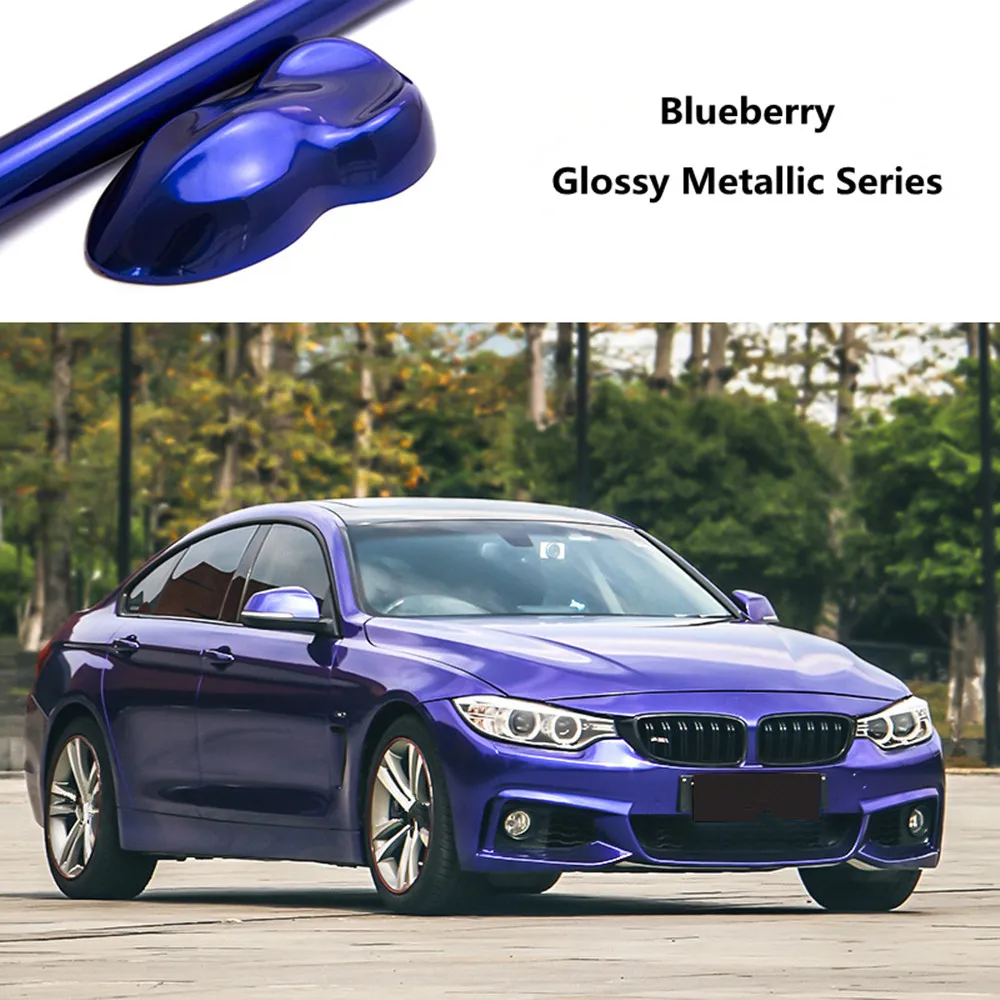 Sunice Blueberry Car Wrap Vinyl Supper Glossy Car Interior Body Sticker Sheets Vinyl Wrap Decals Motorcycle Decor Film