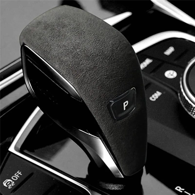 For BMW Z4 G29 17-23 Suede Black Tumbled Leather Shifter Cover Protective Cover Case