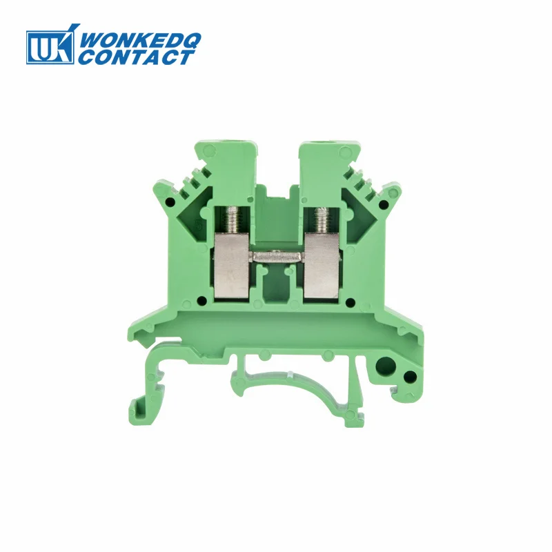 10 Stuks UK 2.5 Klemmenblok UK2.5B Schroefverbinding Sluit Strip 2.5B 2.5mm2 Kabel Elektrische Din Rail Draad Connector