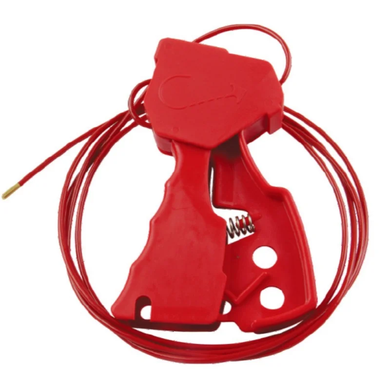 1 Pcs Beidi Type Adjustable Grip Stainless Steel Cable Lock Lager Pipeline Valve Energy Isolation Safety Lockout Device