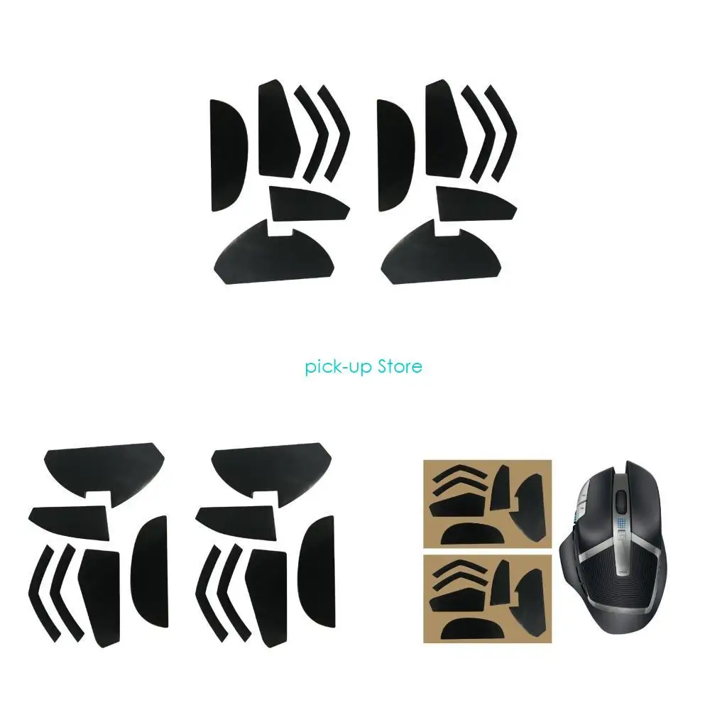 

Q5WA Smooth Mouse Skates Mouse Feet Pads for G602 Mouse Curved Edges Feet Pad