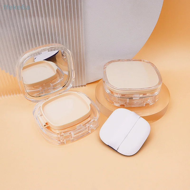 15g Empty Air Cushion Puff Box Portable Cosmetic Makeup Case Container With Powder Sponge Mirror For Bb Cream Foundation Diy