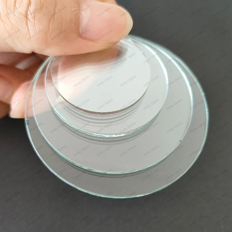 28 35 50 54 59 64 69 74 84 92 99 110mm Round Transparent Flat Glass Lens for LED Flashlight Headlamp Bike Light Thickness 1.6mm