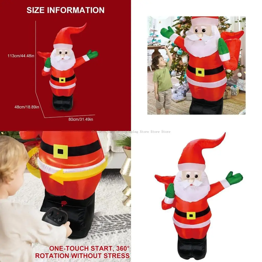 

Надувные Санта-декоры с дистанционным управлением Надувные игрушки Санта-Клауса с дистанционным управлением для дня рождения и