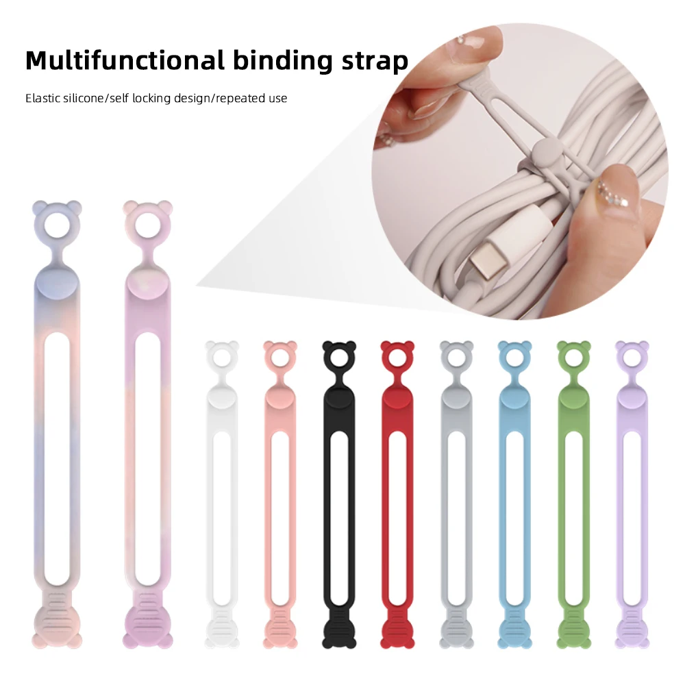 Multifunction Cable Organizer, Cord Protector, Bookmark, Headset, Data Line Storage, Bonito