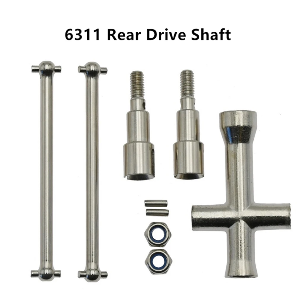 Brushless Motor Gear Drive Shaft Steering Cup Rear Hub Carrier for SCY 16101 16102 16103 16104 16106 16201 RC Car Metal Parts