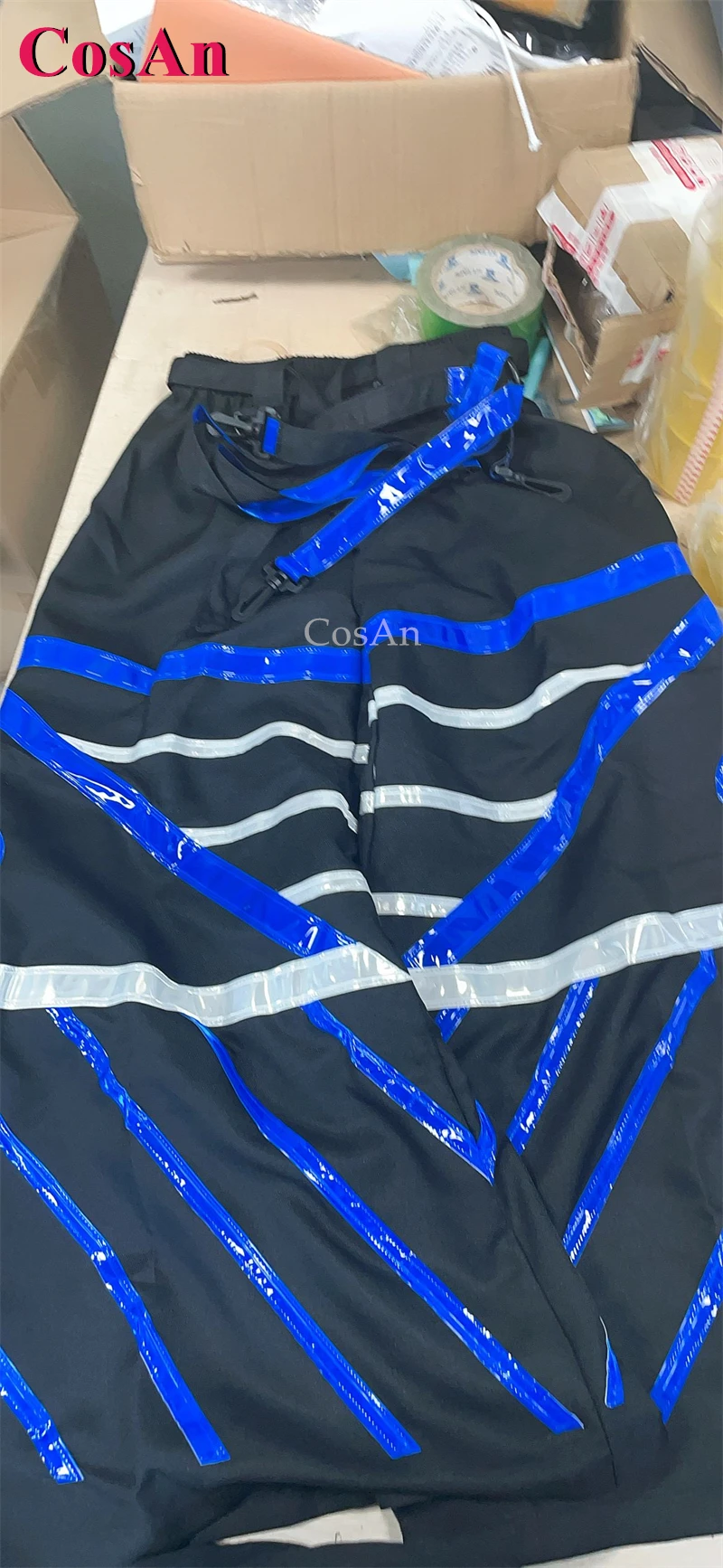 CosAn أنماط جديدة شبح الرقص السراويل ملبورن شافل فات السراويل جرس قيعان مشرق تأثير عاكس AUS نمط بنطلون #3