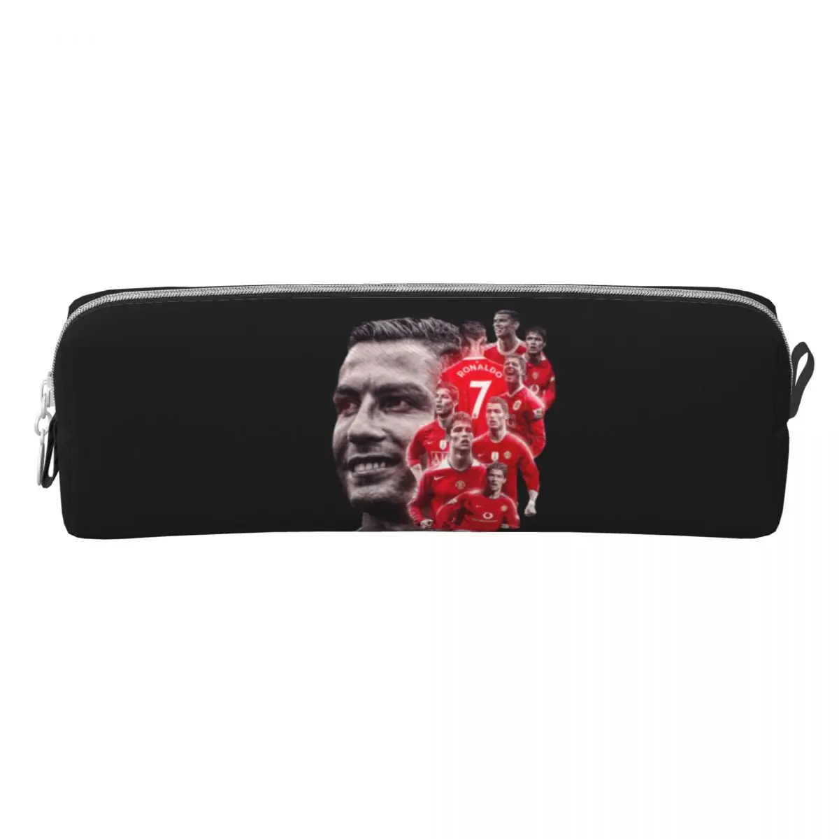 Fashion Football Pencil Case R-Ronaldos Signature Classic Cool Back To School Pencil Cases Square Boy Girl Kawaii Big Pencil Bag