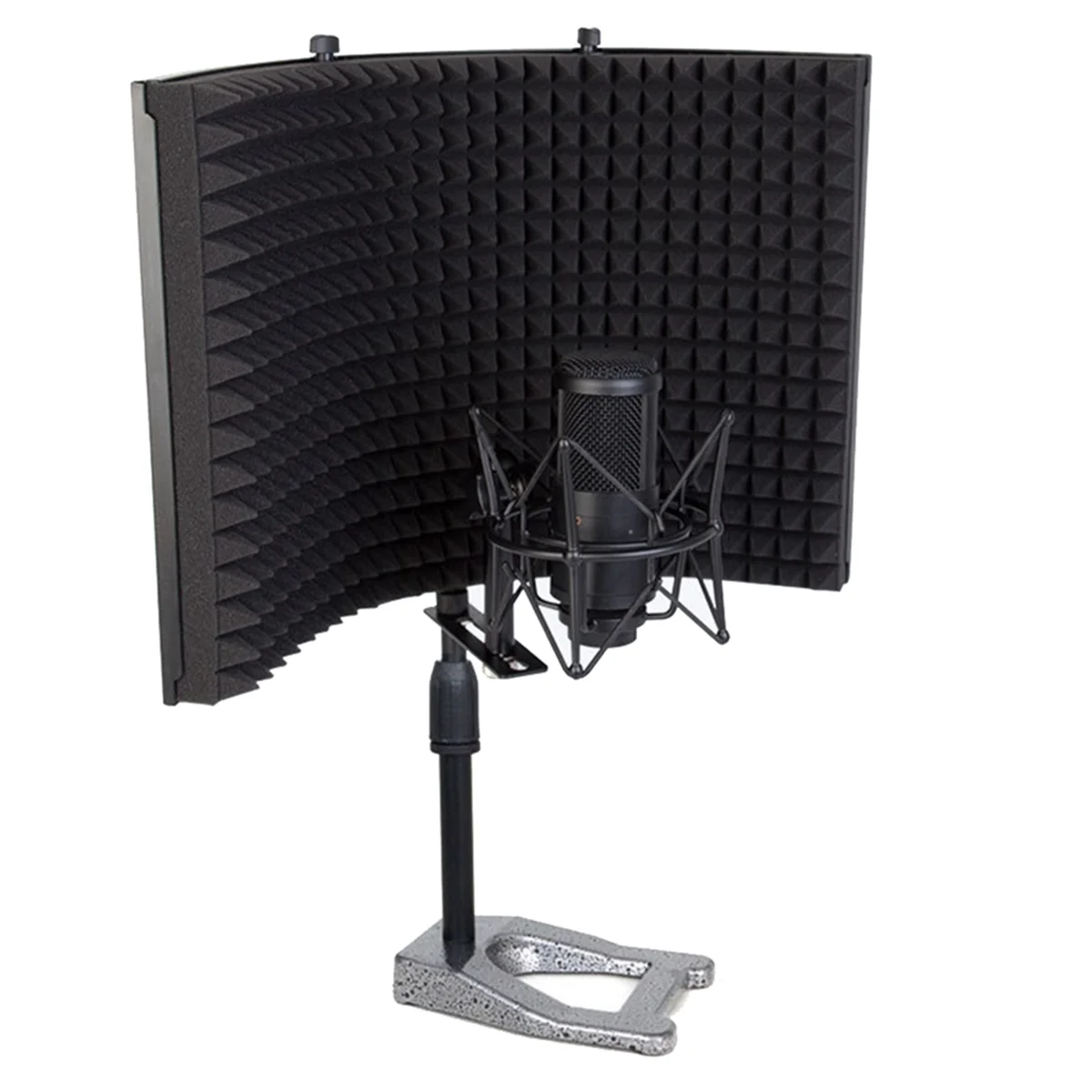 2025+ Three-Door Soundproof Cover Microphone Recording Studio Windproof Screen Professional Microphone Noise Reduction Board