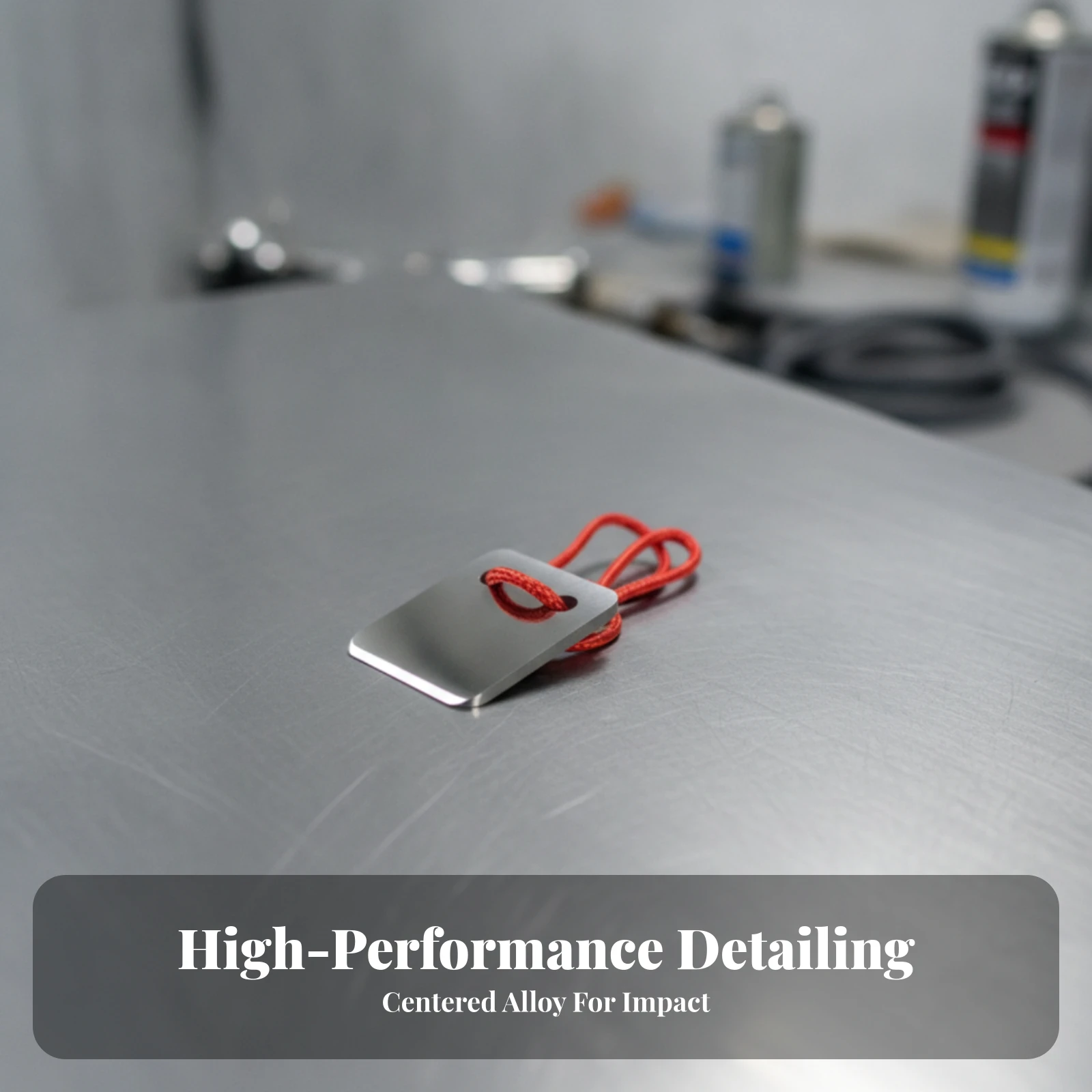 Precision Paint Run Scraper with Cord for Car Detailing Flat Edge Metal Tool Compact