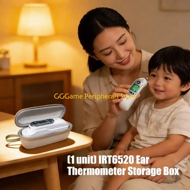 

U55B Protective Bag for IRT6520 IRT6500 Ear Thermometers Shockproof Design and Soft Lining Secure Storage and Travel