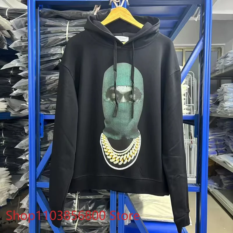 American Fashion IH NOM UH NIT Hoody Sweatshirts High Quality Casual Men Women Loose Heavy Fabric Cotton Hoodies