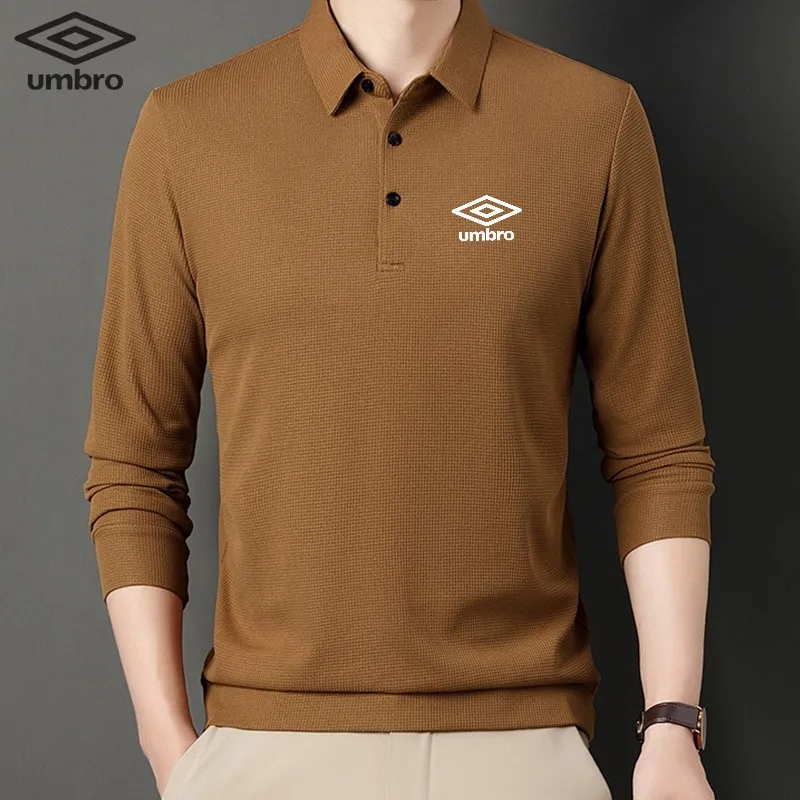 Men's Long Sleeved T-shirt, Spring New Solid Color Polo Shirt, Casual T-shirt, Versatile Top