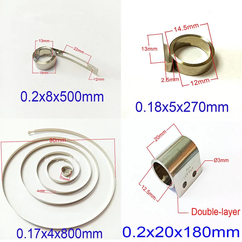 1pcs/lot  Stainless steel clockwork spring telescopic box shelf torsion reset constant force scroll spring