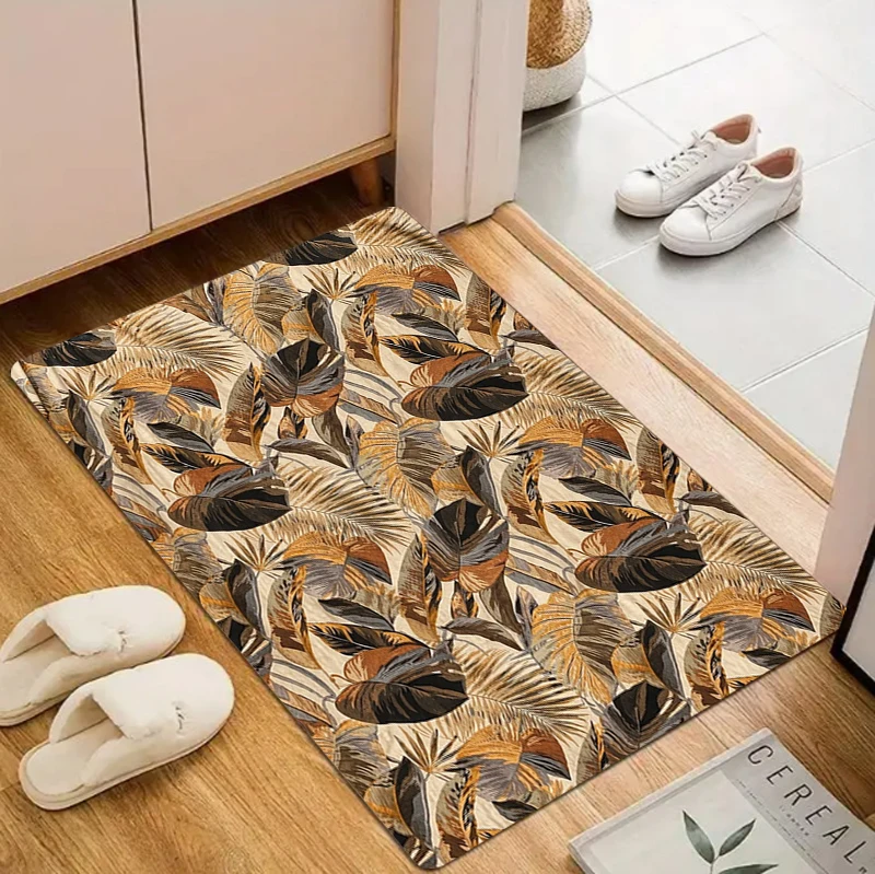 سجادة بنمط نباتات وأزهار على ا - مراجعة Zara Home Bathroom Rug وسعره