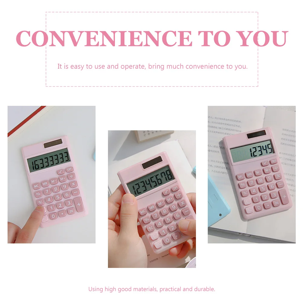 

Mini Calculator Solar Powered Kids Bulk Buy Affordable Price Office Desktop Practical Accounting Tool Student Aid for Tabletop