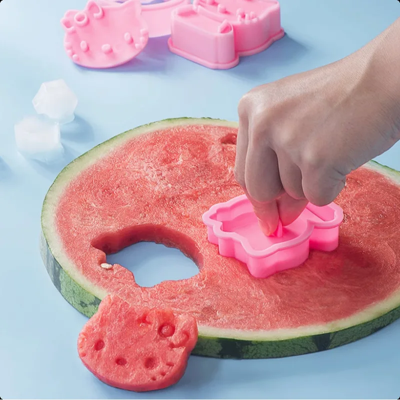Cartoon pink cat cookie mold watermelon mold2Individual packaging for home useDIYPressing tool - view 4