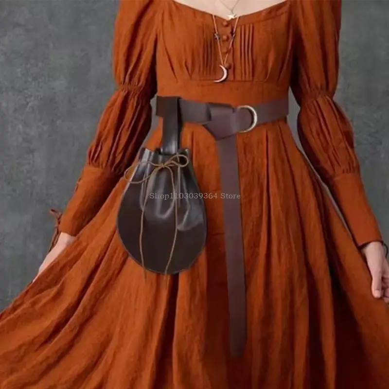 Pacote lateral couro da cintura medieval