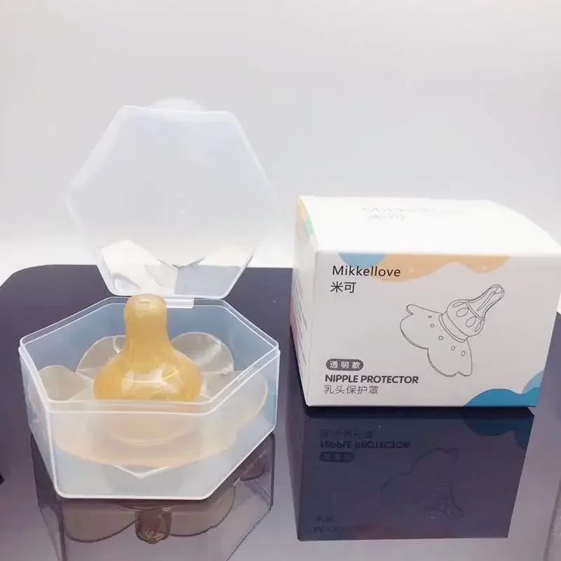 Nano-silver Anti-bite Nipple Protective Cover Paste Feeding Breastfeeding Device Shield Ultra-thin Sleeve