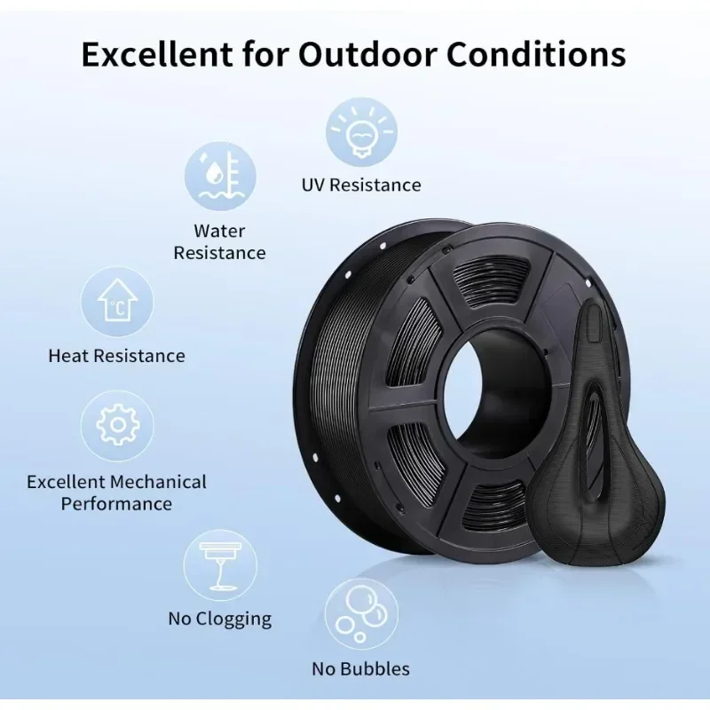 خيوط ASA 1.75 مم - مادة طباعة ثلاثية الأبعاد قوية مقاومة للأشعة فوق البنفسجية/المطر/الحرارة للأجزاء الميكانيكية الوظيفية الخارجية 1 كجم (2.2 رطل) #5