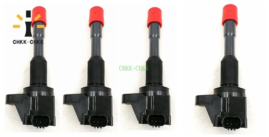 

CHKK-CHKK 4PCS Ignition Coil 30521-PWA-003 Fits For Honda Civic 1.3L 1.8L 2003-2010 CM11-108