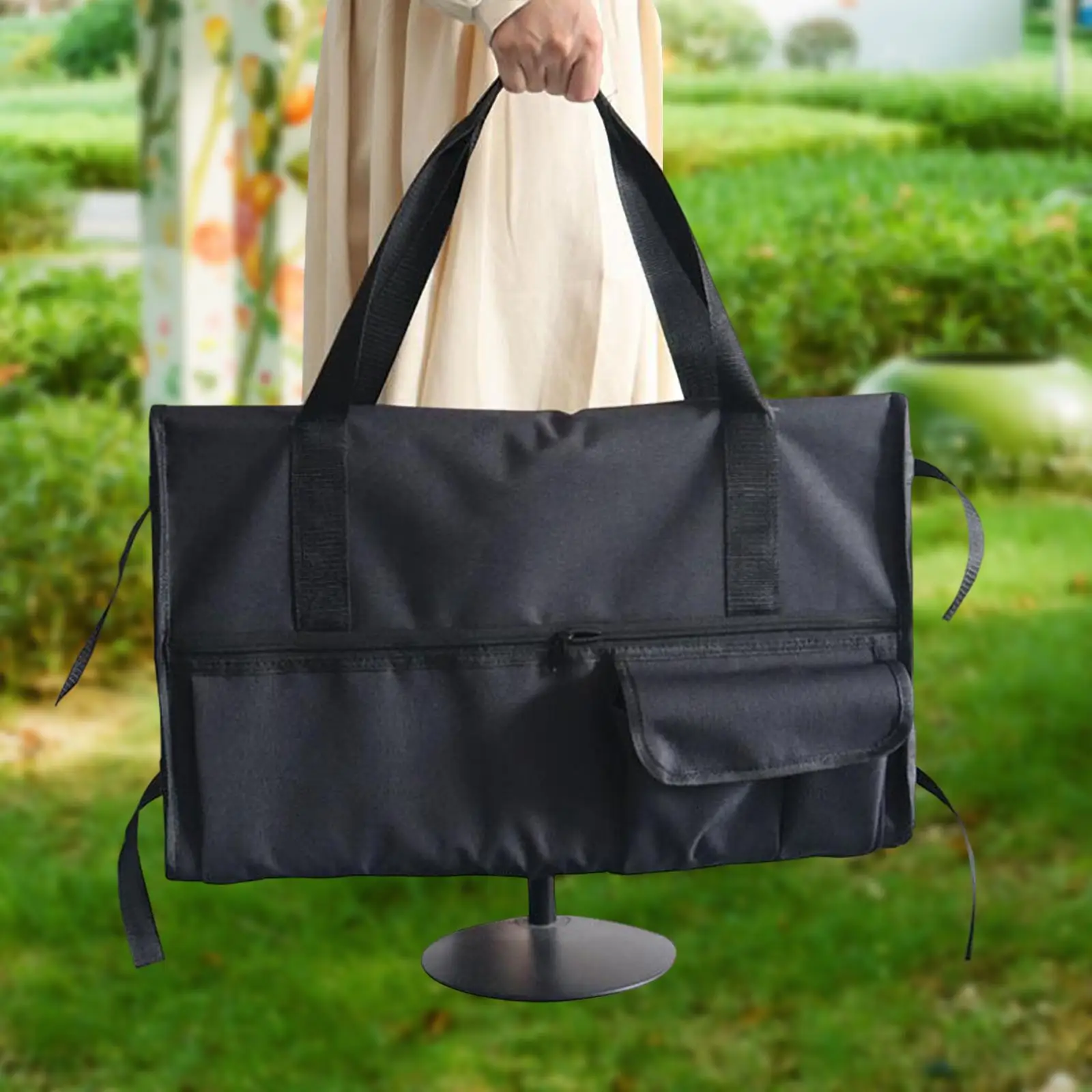 Monitor Carrying Bag Anti Scratch Screen Storage Bag with Handle for Travel Black Reusable Screen Carrying Bag Storage Bag