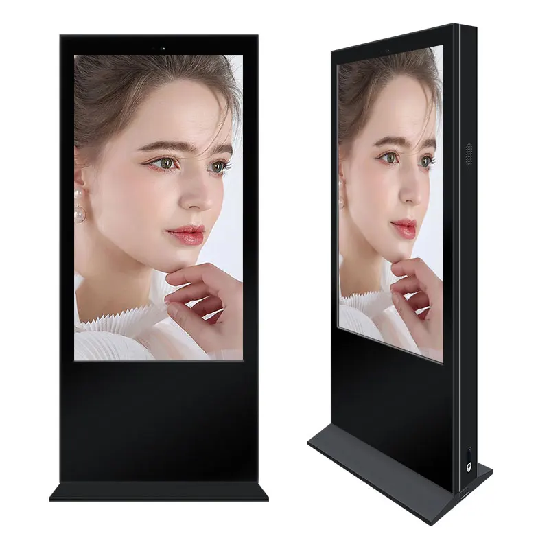 Asianda Display Screen Digital Signage Kiosk Totem Outdoor Double Side Outdoor Floor Standing Display LCD Outdoor Display