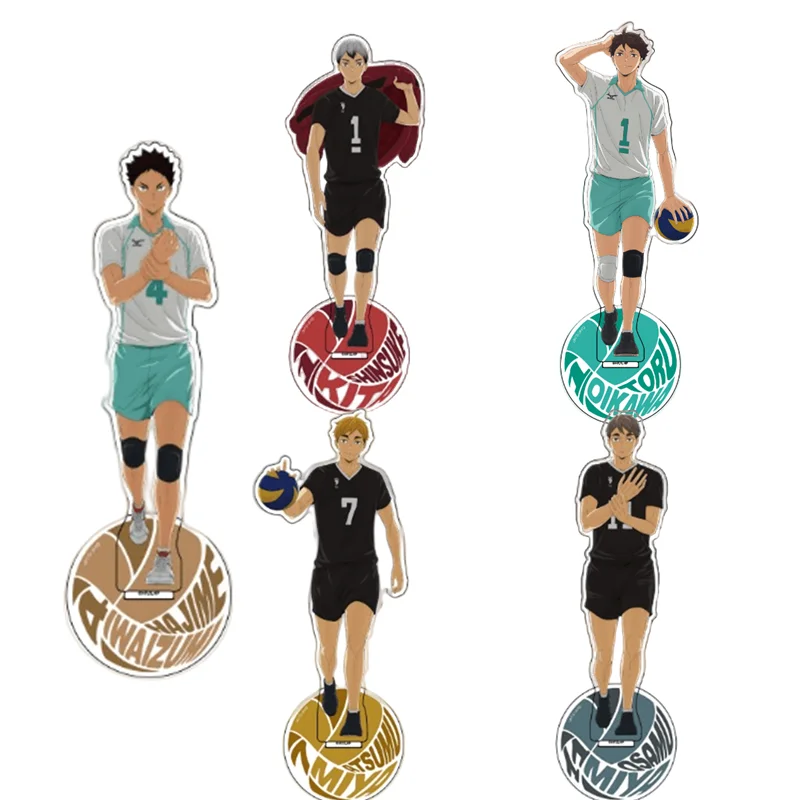 

Anime Haikyuu!! Acrylic Stand Volleyball Boys Peripheral Shoyo Hinata Figures Model Desktop Plate Stand Model Plate Decoration