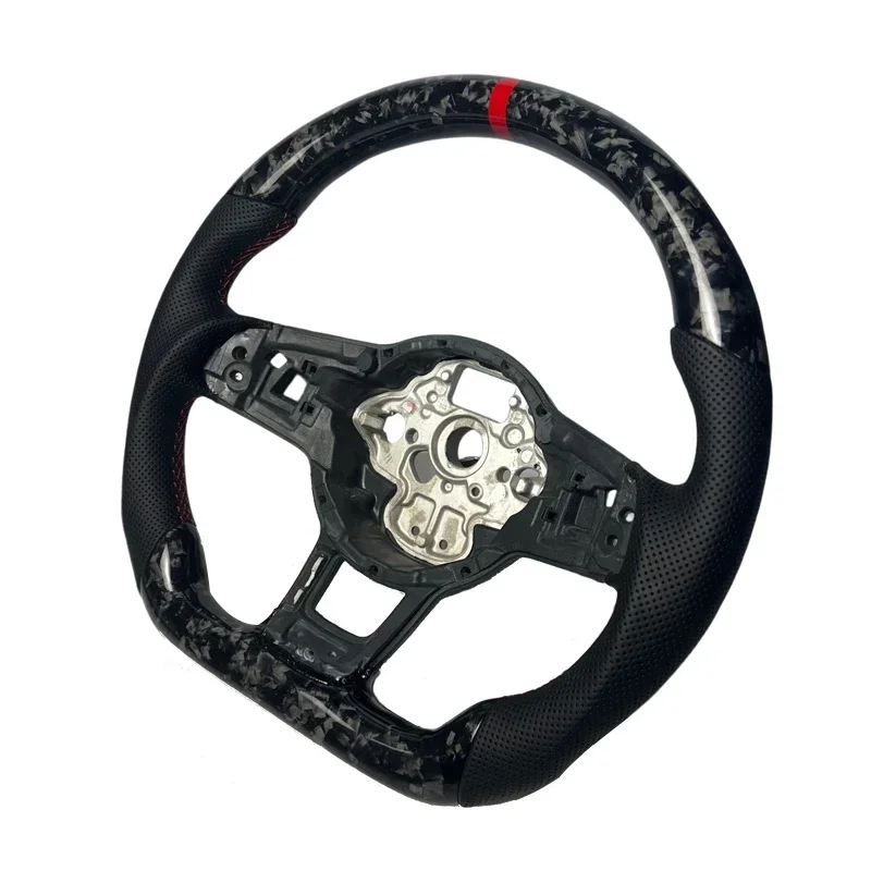 For  GOLF MK7 carbon fiber steering wheel custom made golf gti GT-Rline polo Forged carbon fiber